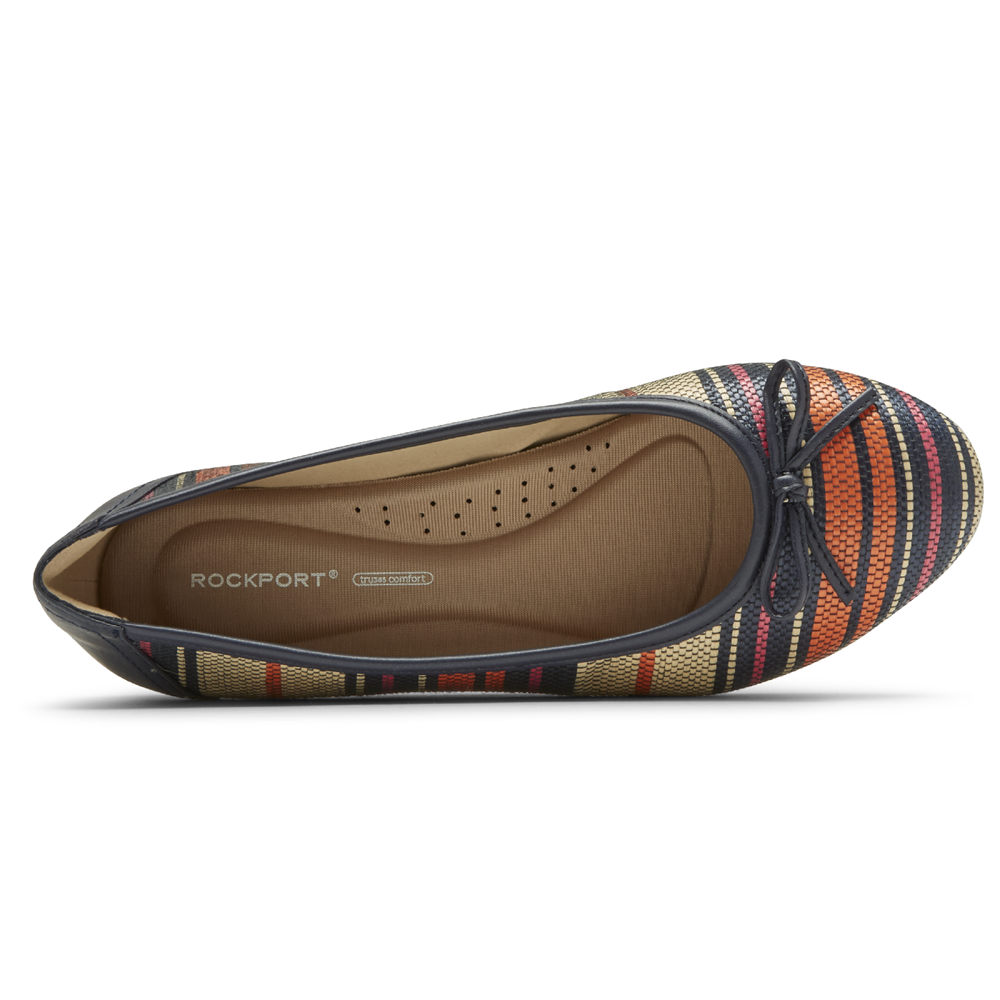 Rockport Singapore Womens Flats - Reagan Bow Multicolor - RV1694587